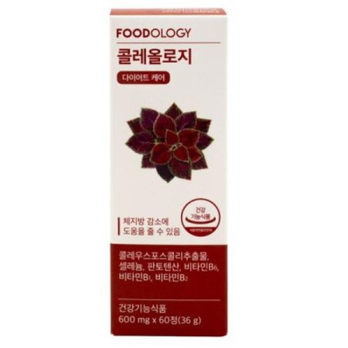 푸드올로지 콜레올로지 600mg x 60정 1통