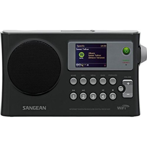 Sangean WFR-28 Internet Radio / FM-RBDS / USB / Network Music Player Digital Receiver with Color Dis